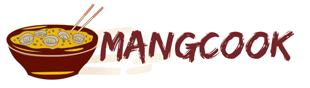 Mangcook Dumplings header logo with illustrated bowl of soup dumplings
