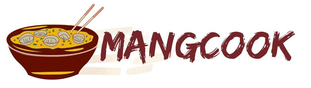 Mangcook Dumplings header logo with illustrated bowl of soup dumplings